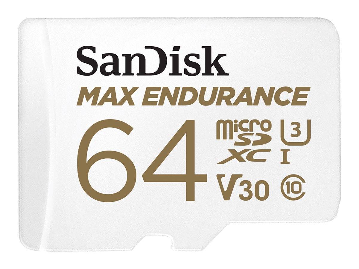SD MicroSD Card 64GB SanDisk Max Endurance inkl. Adapter Multimedia-Technik Micro SD Karten