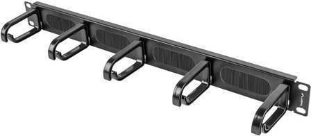 LANBERG 19 Kabelorganisation Bürstenleiste Typ B 1U schwarz Multimedia-Technik 19 Gehäuse