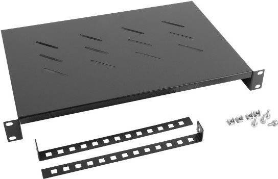LANBERG 19 Fachboden 1U 483x300mm, max. 25kg, schwarz Multimedia-Technik für 19