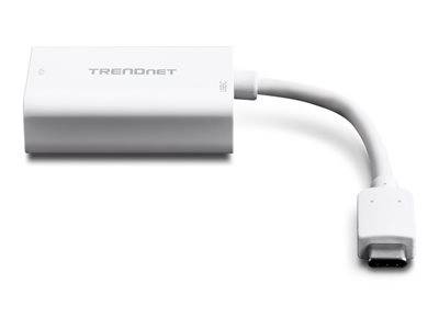 TRENDnet USB-Adapter USB-C PD->VGA HDTV weiss Adapter / Konverter USB