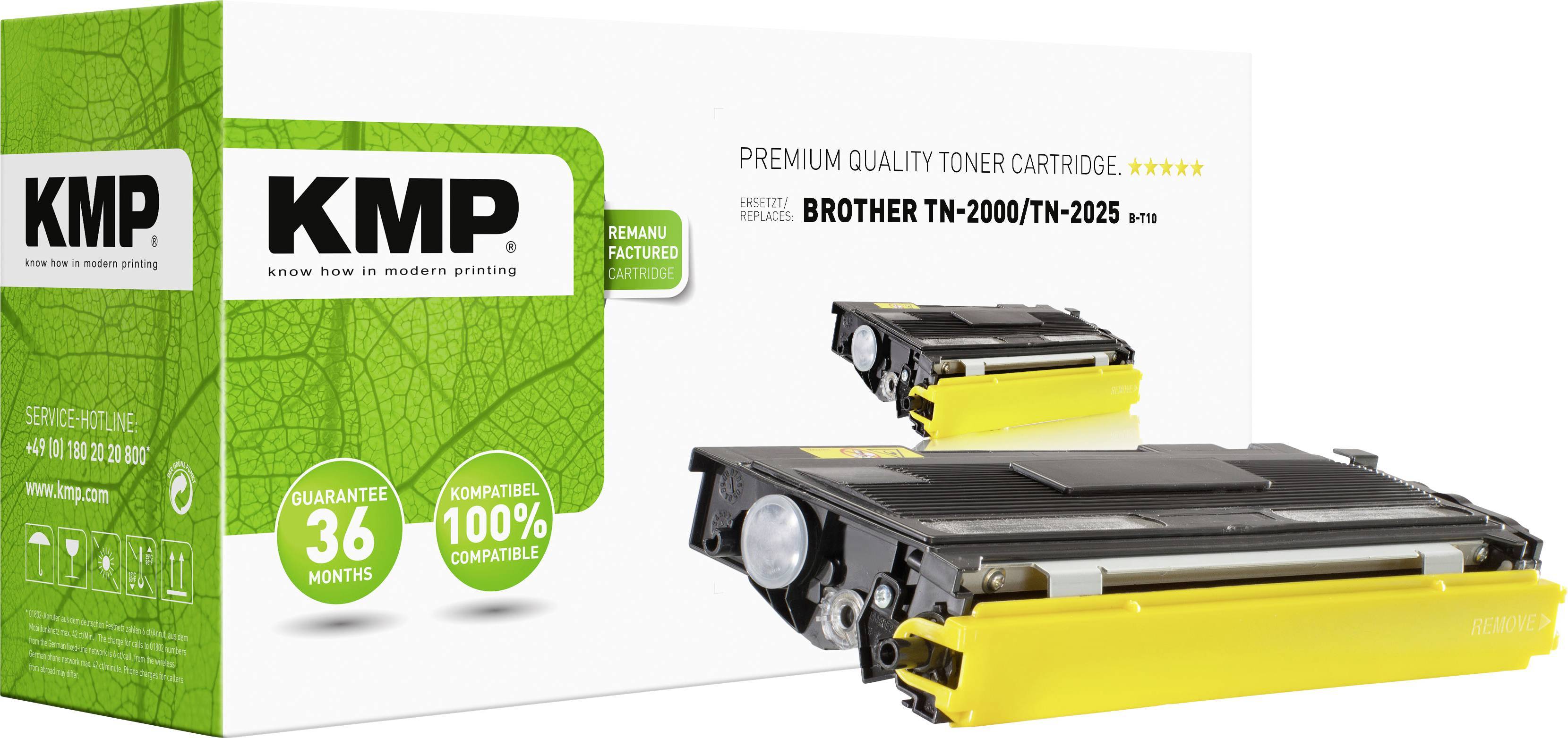 KMP Toner Brother TN-2000/TN2000 black 2500 S. B-T10 remanufactured Multimedia-Technik