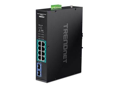 TRENDnet 10-port Indust. Gbit PoE+ DIN-Rail Switch -20/+65°C Multimedia-Technik Switche