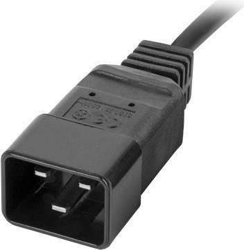 LANBERG 19 PDU-Steckdosenleiste 1U 2xC19 8xIEC C13, C20 sw Multimedia-Technik Steckdosenleisten