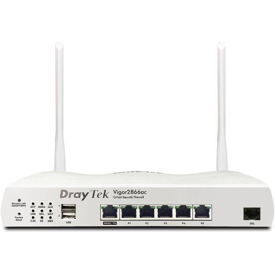 DrayTek Vigor 2866ax WLAN-AC ModemR. ADSL2+/VDSL2/G.Fast retail Multimedia-Technik Wireless Router