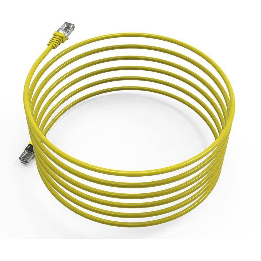 INCA Patchkabel RJ45 Cat6 UTP 250mhz 5.00m gelb retail Kabel Cat.6