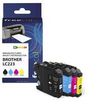 Freecolor Patrone Brother LC223 Multiplack BK/C/M/Y remanufactured Multimedia-Technik Patronen