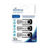 MediaRange USB-Stick 16GB USB 2.0 Flexi 3er-Pack Eingabe / Ausgabe