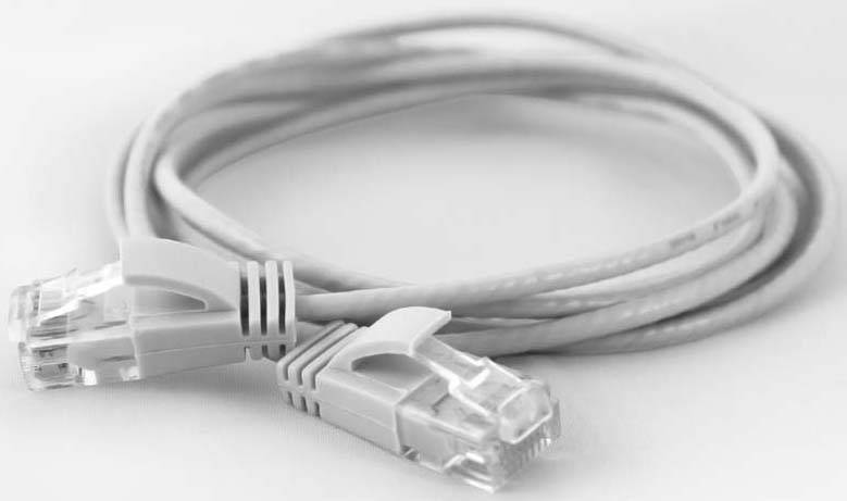 Wantec Patchkabel UTP CAT6a d=2,8mm 0,25m weiß Multimedia-Technik Cat6 Kabel