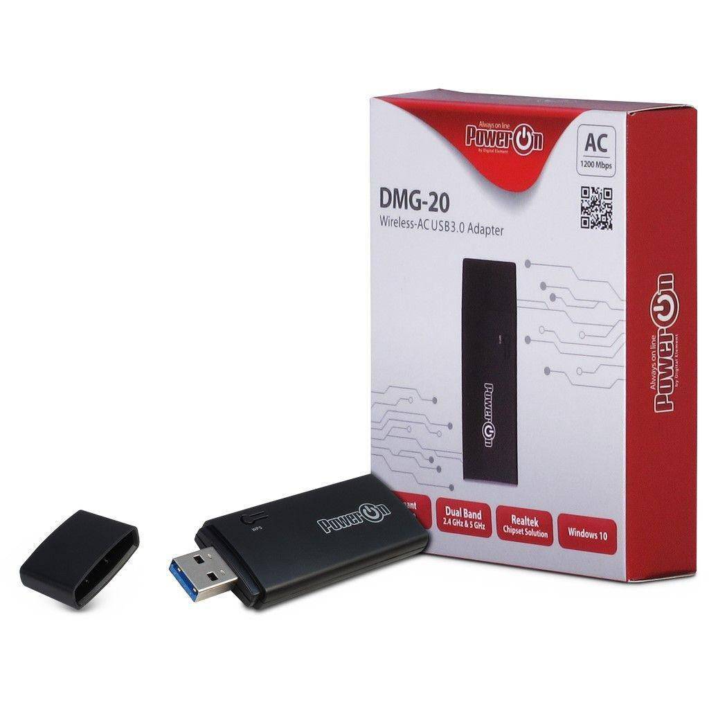 Inter-Tech Wi-Fi 5 USB Adapter DMG-20 USB3.0 Stick 1200Mbps Strom / Energie / Licht USB Netzteile Qi