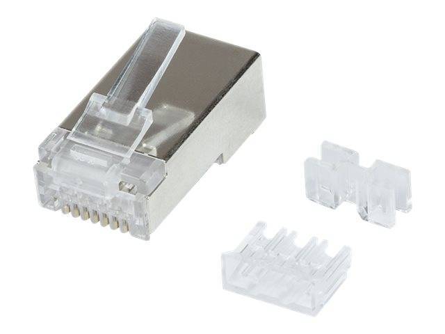 Logilink Modular RJ45 Plug Cat.6A STP, 50 Stück Multimedia-Technik Telefonzubehör