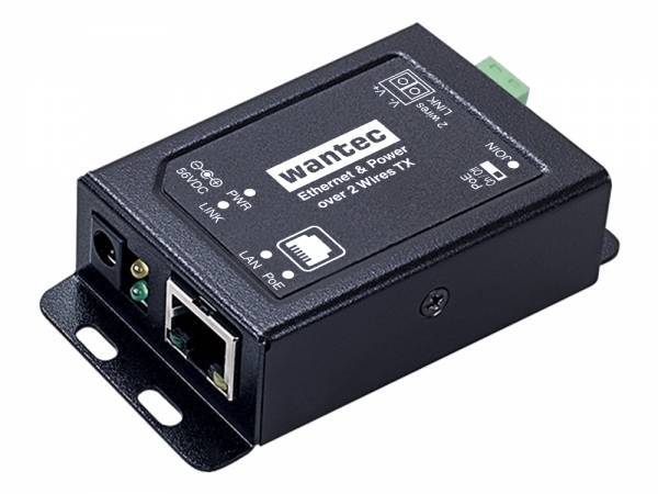 Wantec 2wIP E Adapter PoE-Schraubklemme-Client/Empfänger 1 Multimedia-Technik Netzwerkzubehör