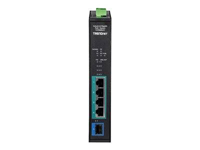 TRENDnet 5-port Indust. Gbit PoE+ DIN-Rail Switch -20/+65°C Multimedia-Technik Switche