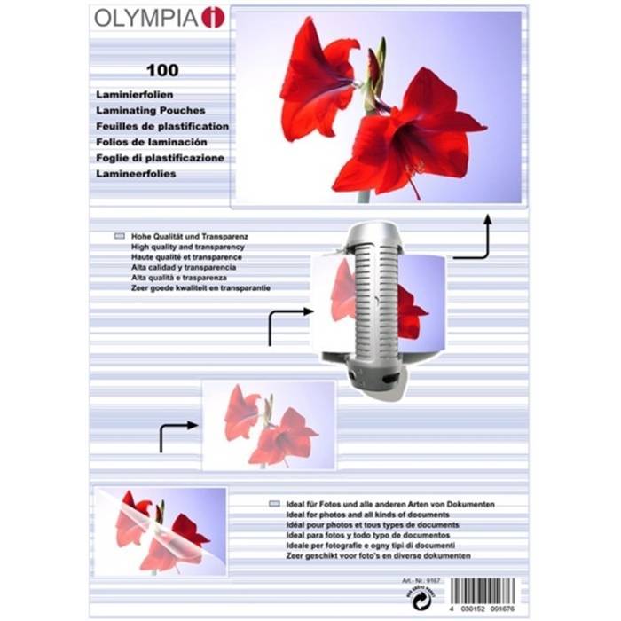 Olympia Laminierfolien DIN A5, 100 Stück 80 mic Multimedia-Technik