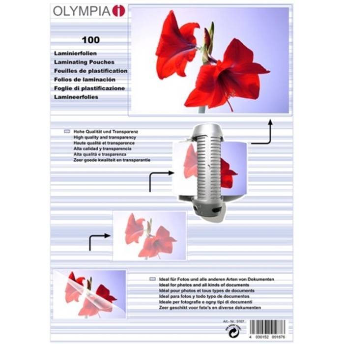 Olympia Laminierfolien DIN A5, 100 Stück 125 mic Multimedia-Technik