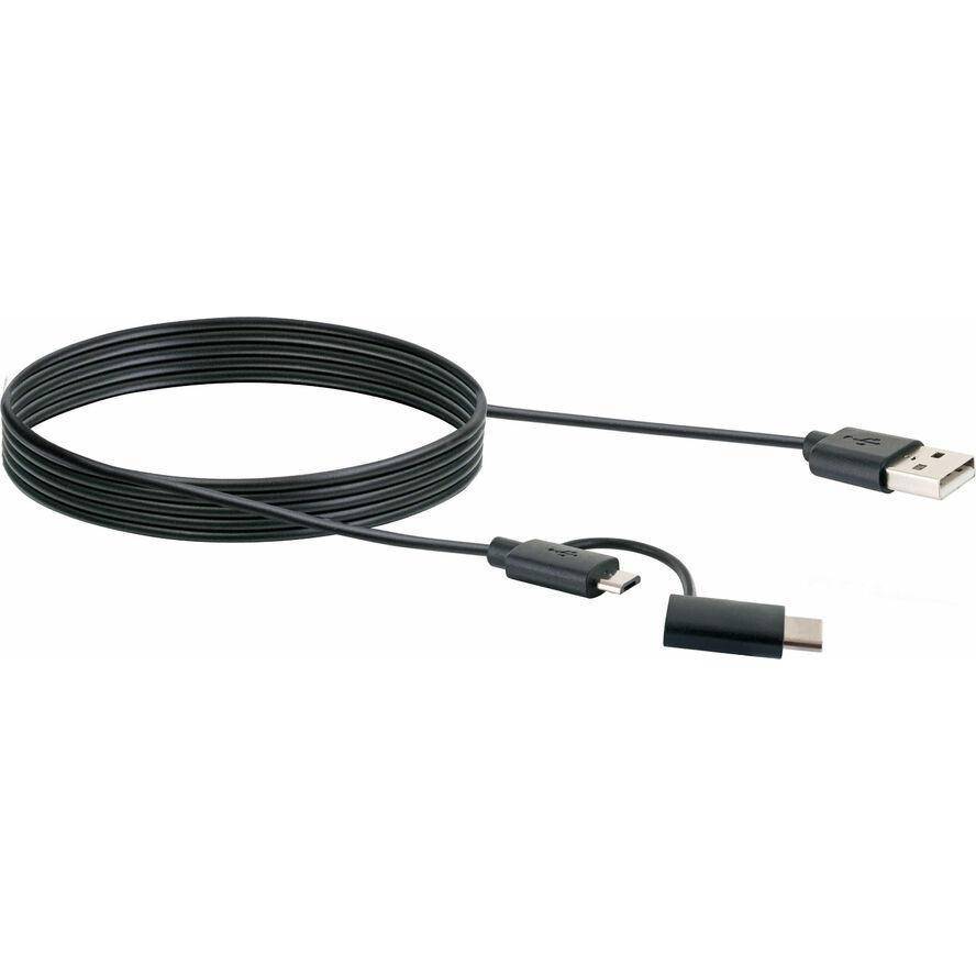 Schwaiger USB-Kabel 3.1 St. C->2.0 Micro B 1,00m Schwarz Multimedia-Technik