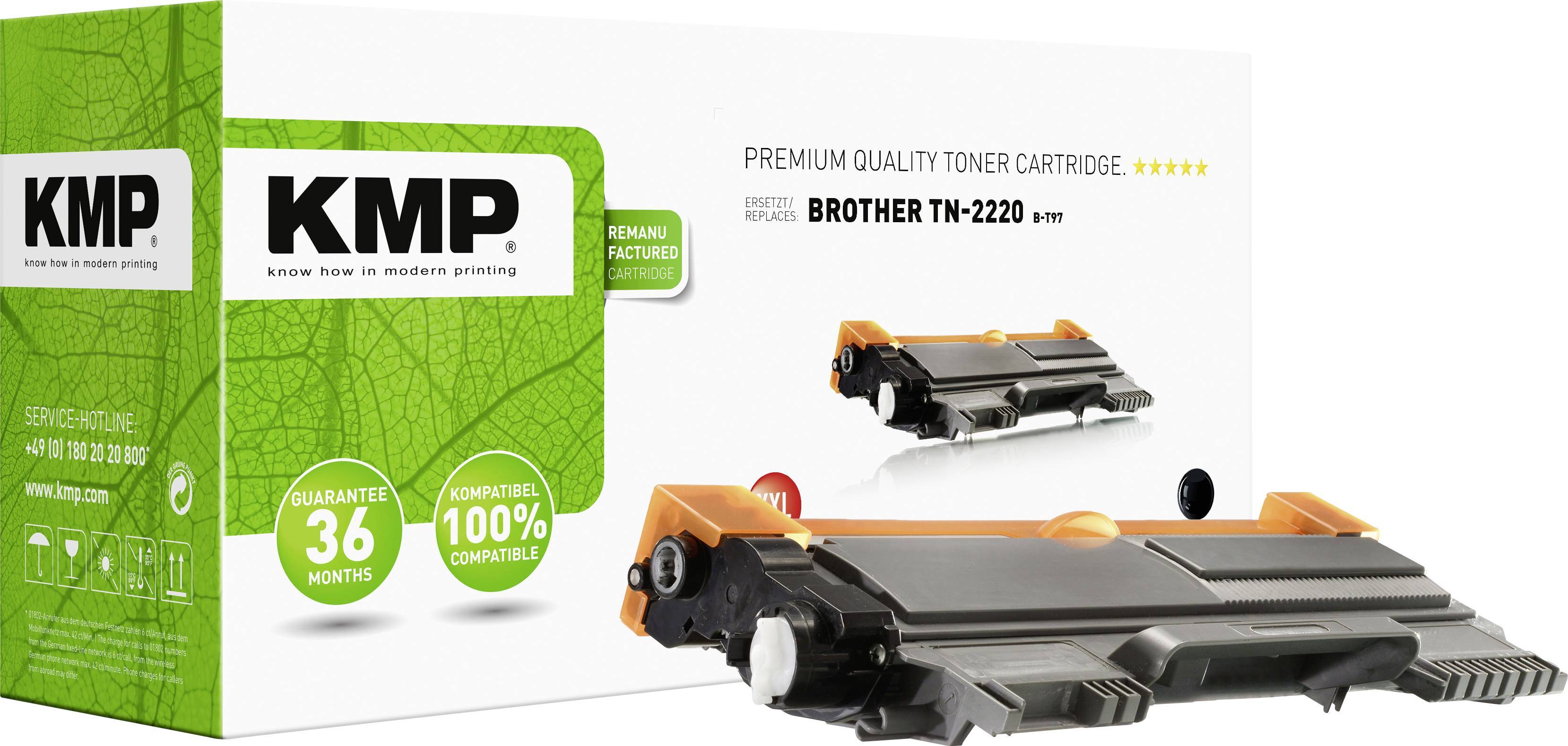 KMP Toner Brother TN-2220/ TN2220 black 5200 S. B-T97 remanufactured Multimedia-Technik