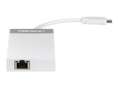 TRENDnet Hub USB-C zu Gigabit Ethernet und 3x USB 3.0 Multimedia-Technik HUBs