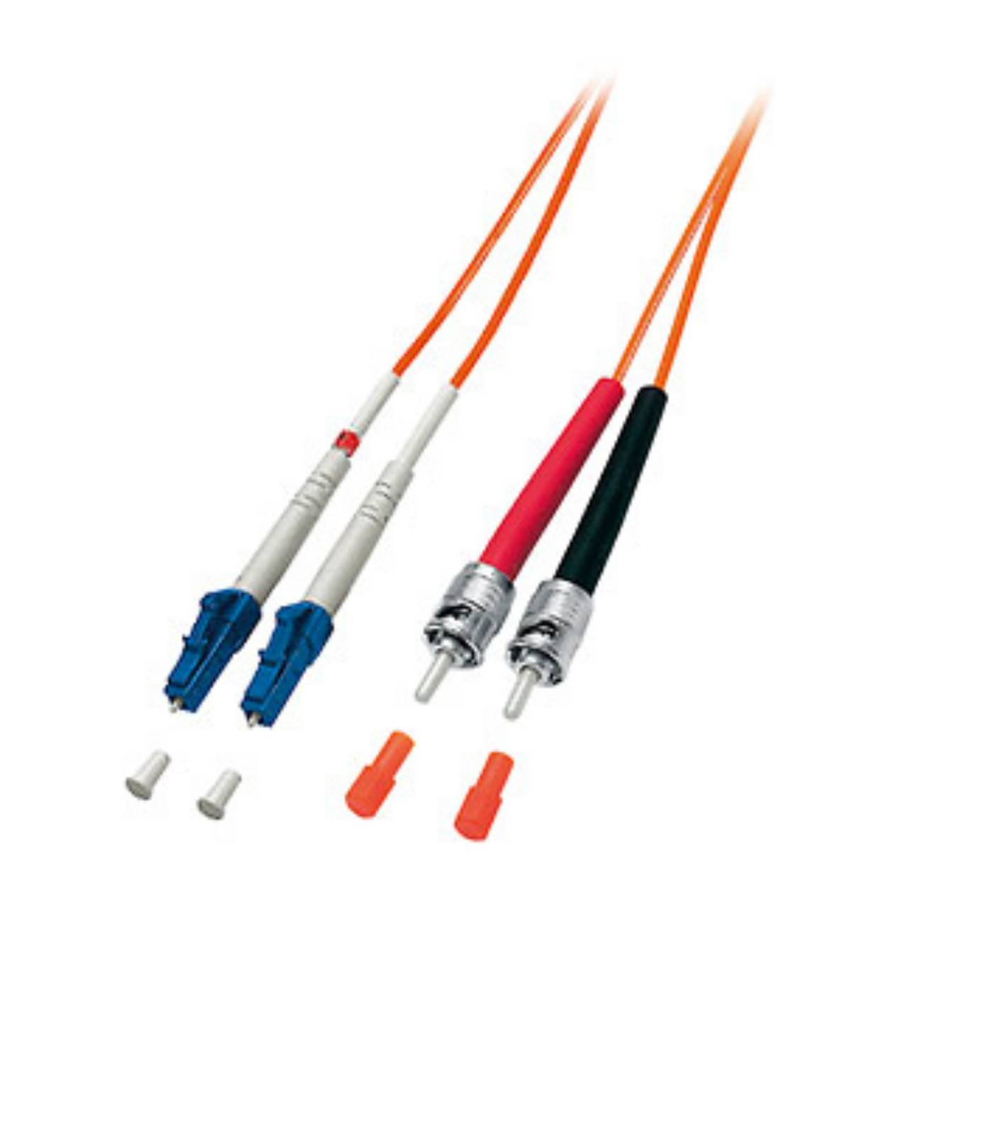 Equip Patchkabel LC->ST 5.00m Multimode Duplex OM2 orange Polybeutel Multimedia-Technik