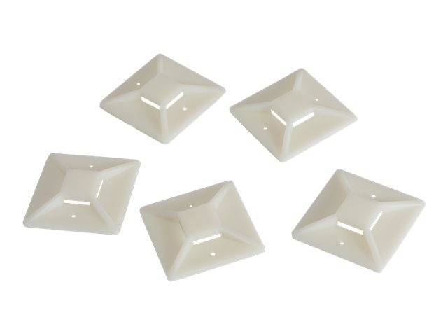Logilink Kabelbinderhalter ABS 100Stk selbstklebend 4x4cm Installation / Reinigung Kennzeichnung und