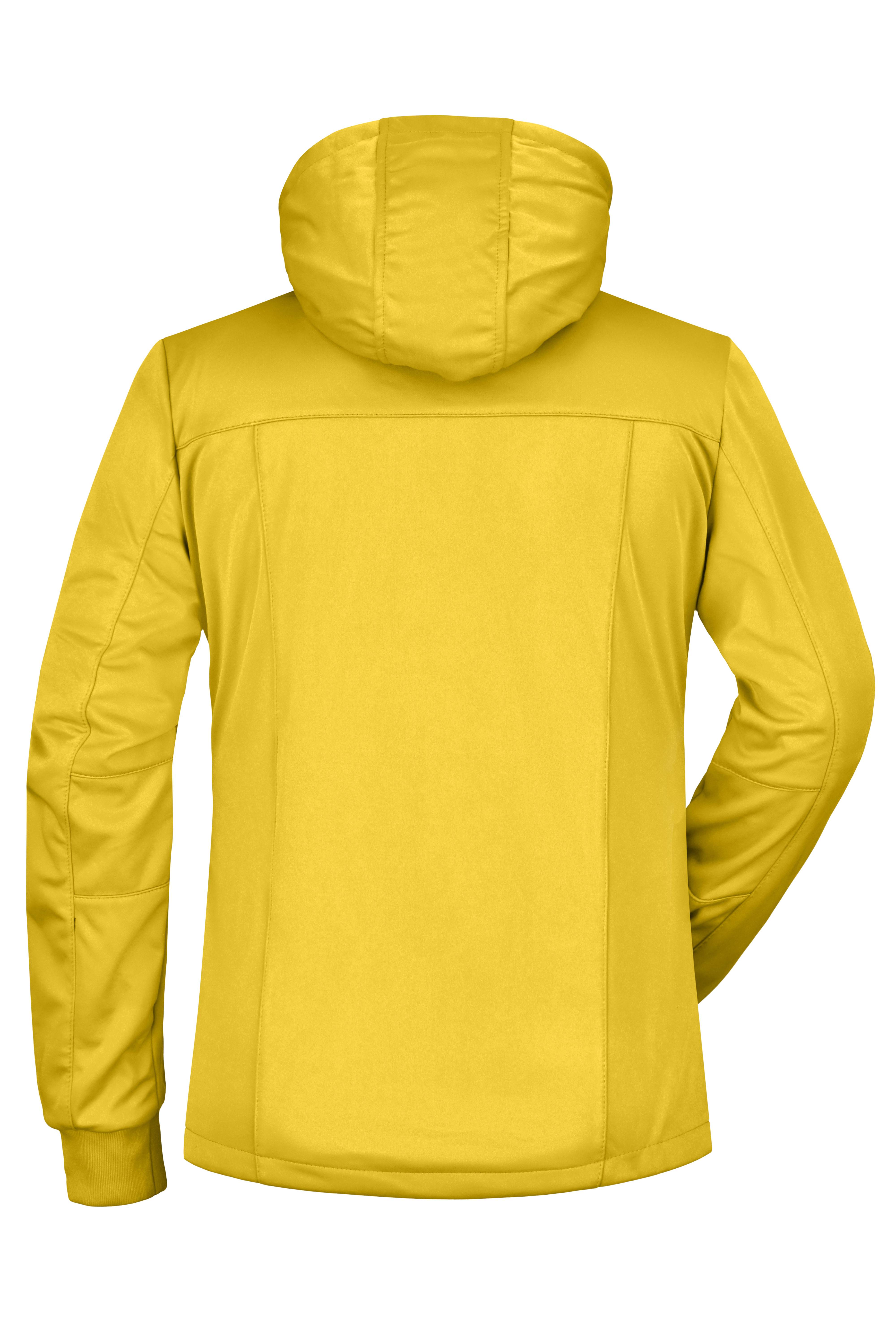 James & Nicholson® JN1077 DAMEN Maritime Jacket Softshelljacke Leicht tailliert Größe: M sun-yellow/navy/white