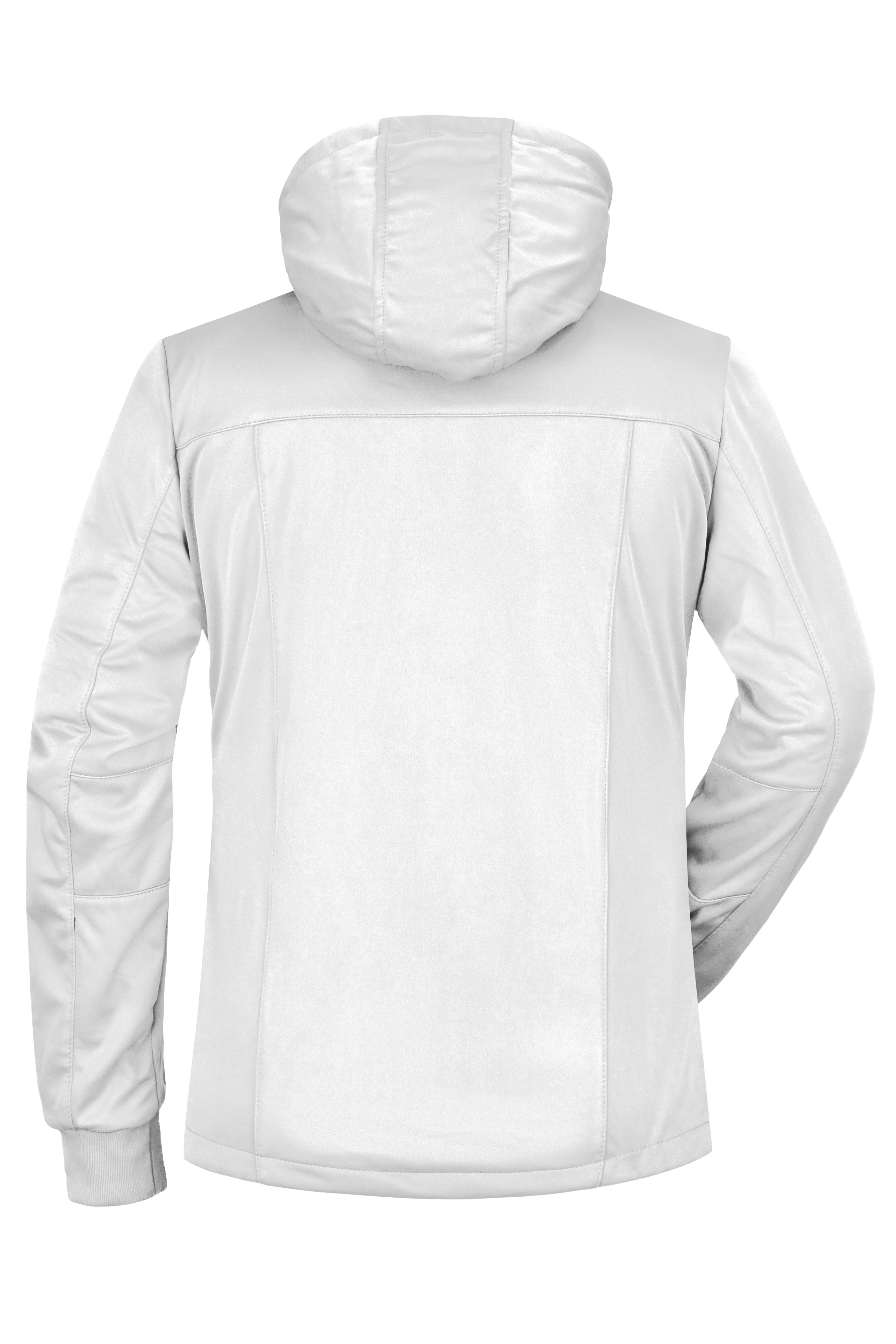 James & Nicholson® JN1077 DAMEN Maritime Jacket Softshelljacke Leicht tailliert Größe:S white/white/navy