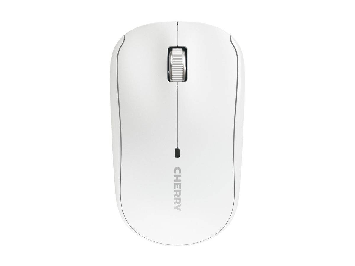 CHERRY MW 2200 - Maus - ergonomisch - rechts- und linkshändig - optisch - 3 Tasten - kabellos - 2.4 GHz - kabelloser Emp