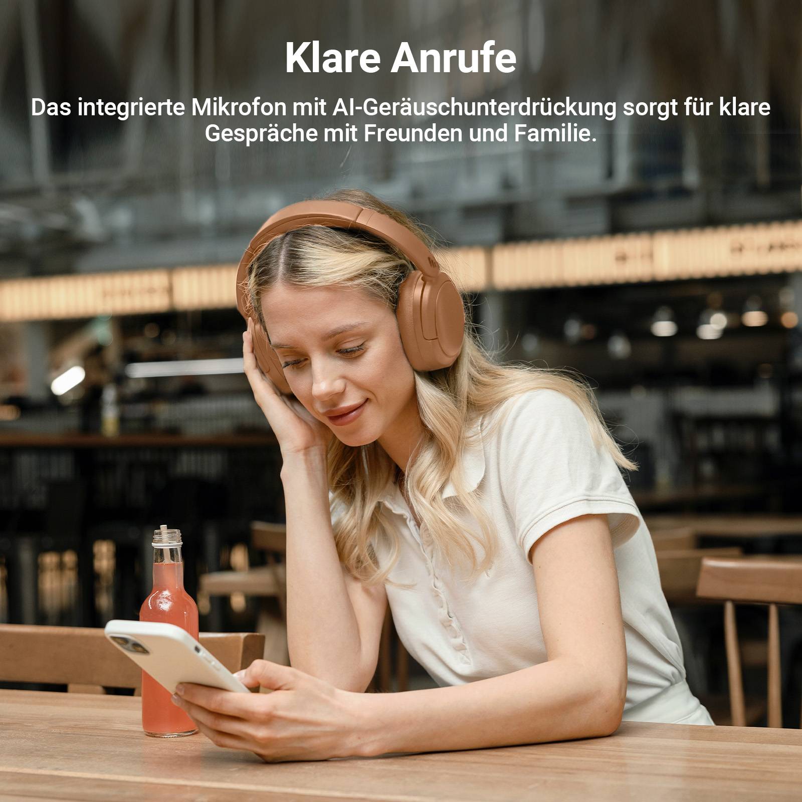 Edifier V80 Hybrid Kopfhörer mit aktiver Geräuschunterdrückung, Echtes drahtloses Over-Ear-Bluetooth Kopfhörer mit 45 Stunden Spielzeit Hi-Res Aud