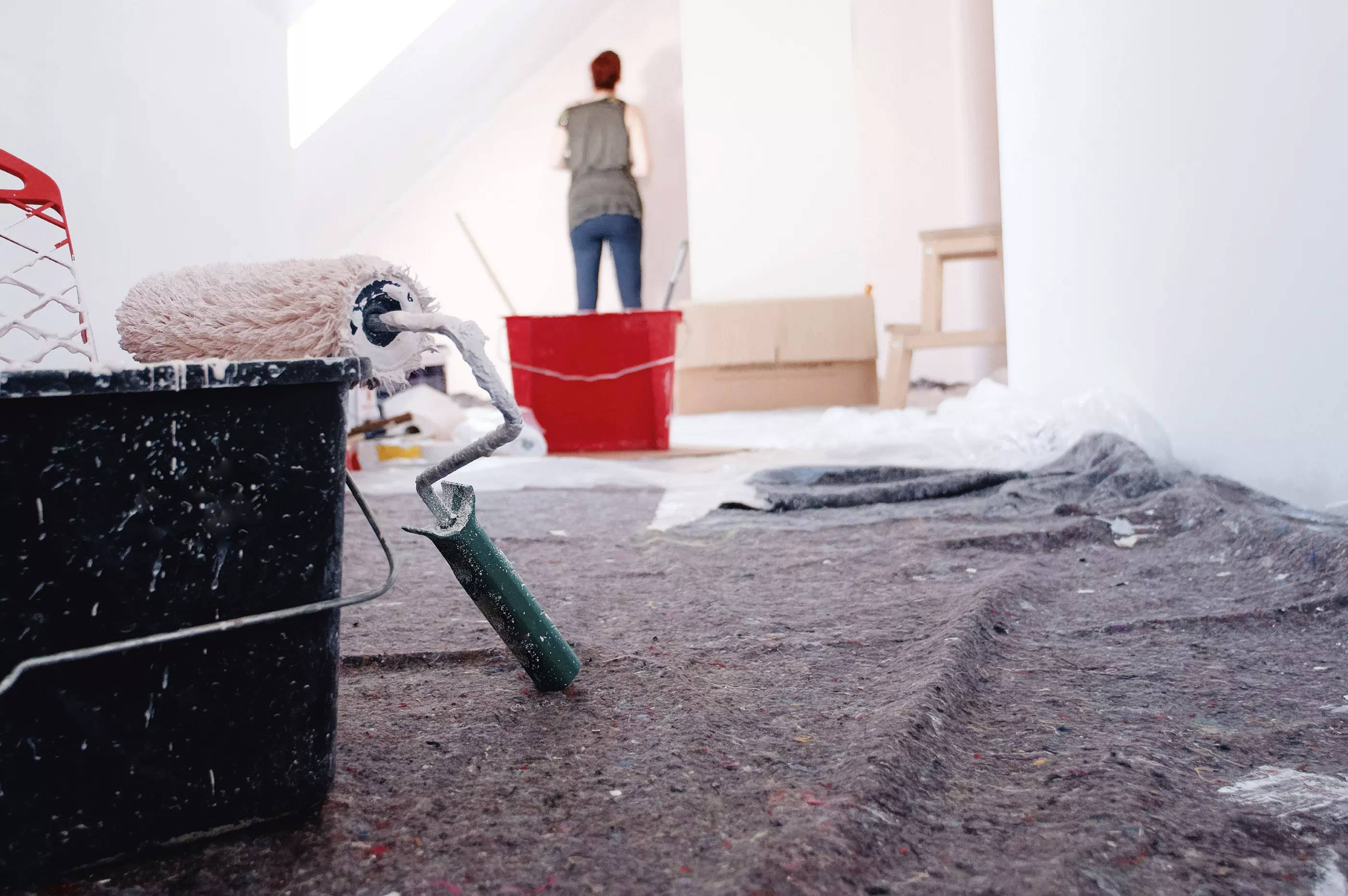 Malerabdeckvlies 20 x 0,3 Meter extra saugstark 220g/m2