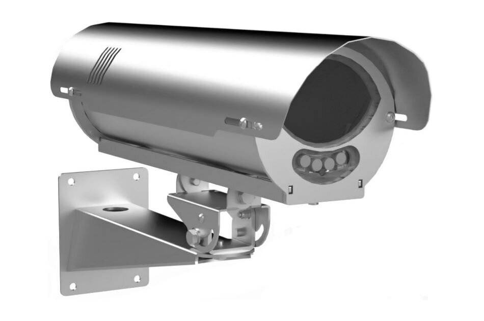 Global Proof KIT CSX851+IR PoE -body-, Wetterschutzgehäuse aus Edelstahl, inklusive PoE IR-Beleuchtung, IP67, AISI 316L