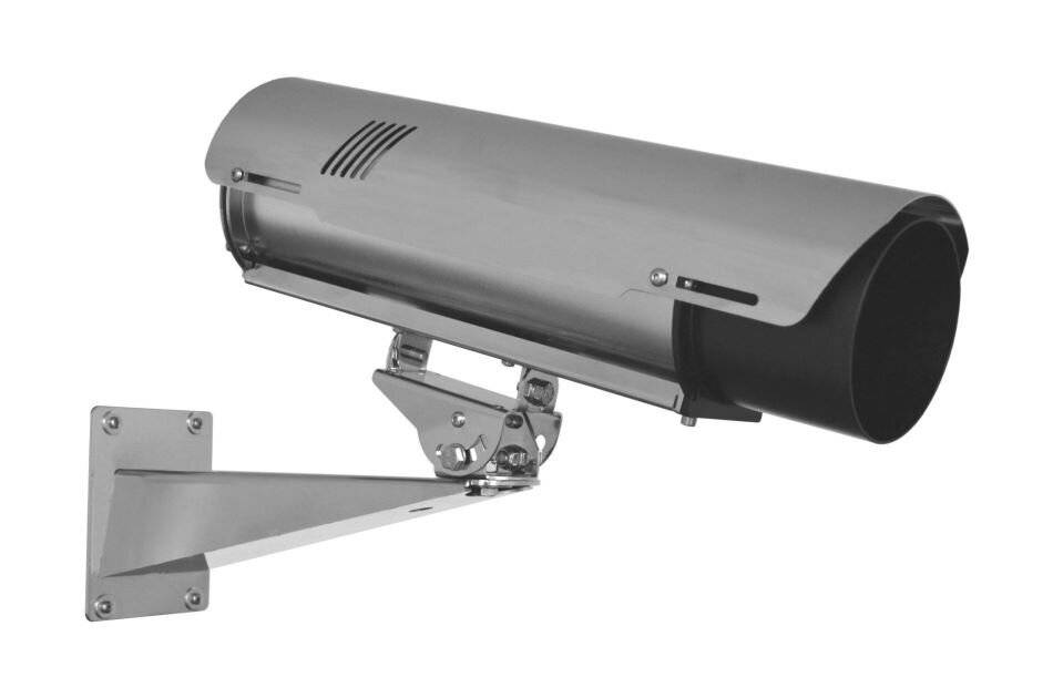 Global Proof KIT CSX815TPOE+TC+ST+RS, Wetterschutzgehäuse aus Edelstahl, inklusive Sonnendach, PoE Heizung, IP67, Halte