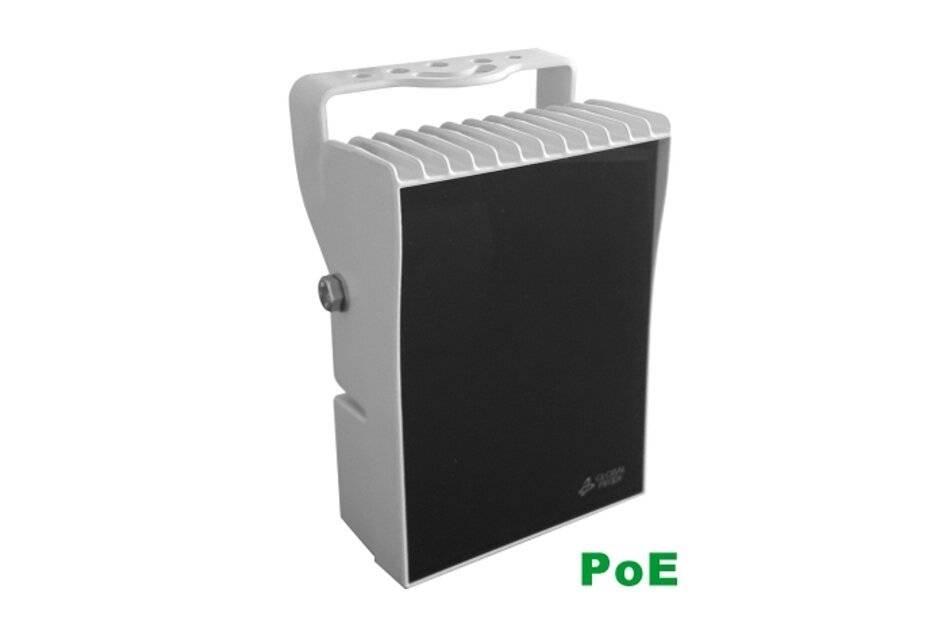 NYX ELI80 NUO POE IR 10°, LED Infrarot Scheinwerfer, 850nm, PoE (802.3at), 10° Leuchtwinkel, 180m Reichweite, IP67, 18W