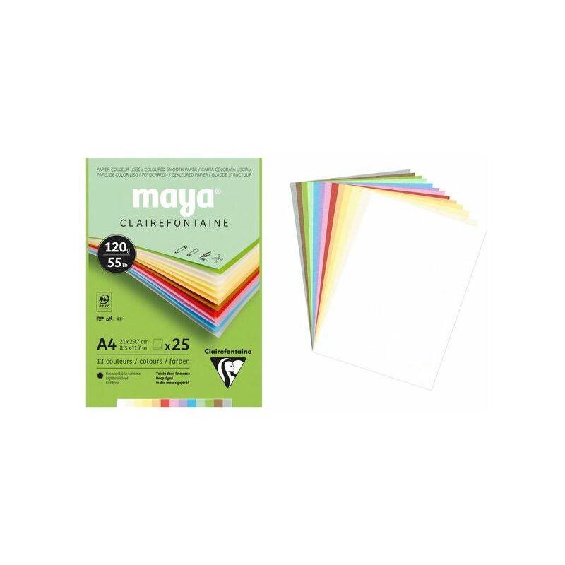 Clairefontaine Tonpapierblock MAYA, DIN A4, 270 g/qm