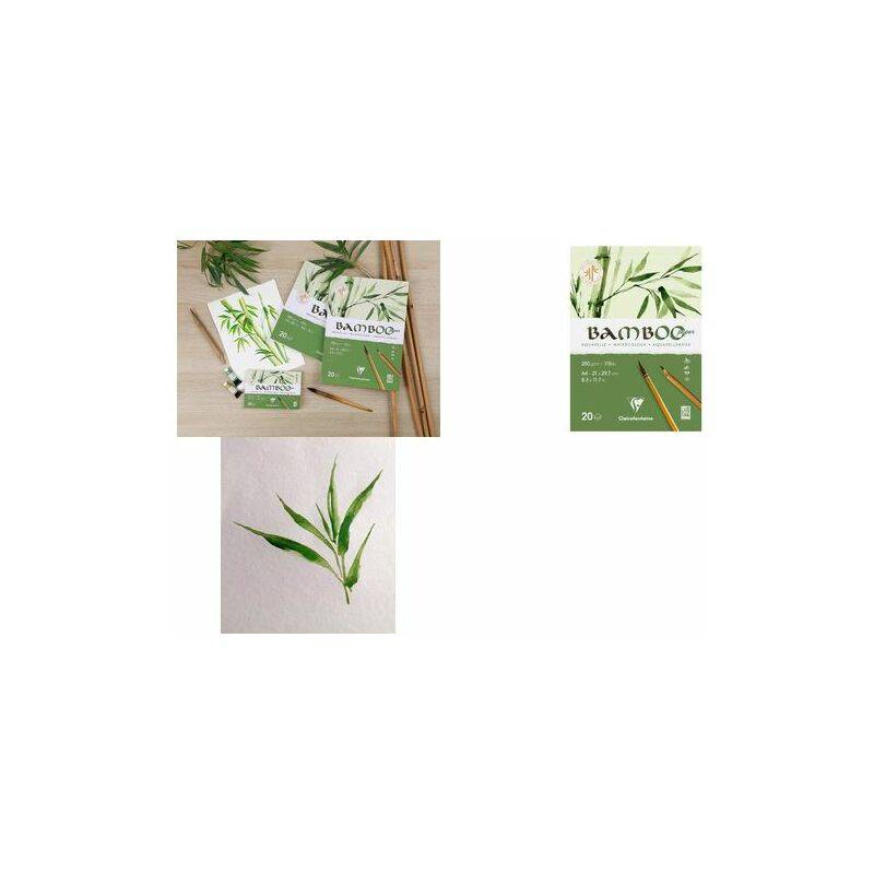 Clairefontaine Aquarellblock BAMBOO, DIN A3, 250 g/qm