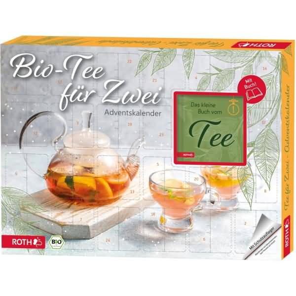 Adventskalender 'Bio-Tee-Adventskalender für Zwei' bestückt