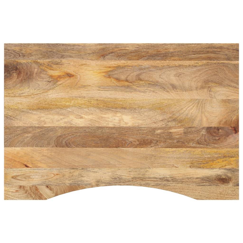 vidaXL Schreibtischplatte mit Aussparung 100x50x2,5cm Massivholz Mango