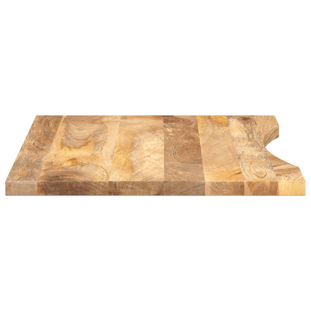 vidaXL Schreibtischplatte mit Aussparung 100x50x2,5cm Massivholz Mango