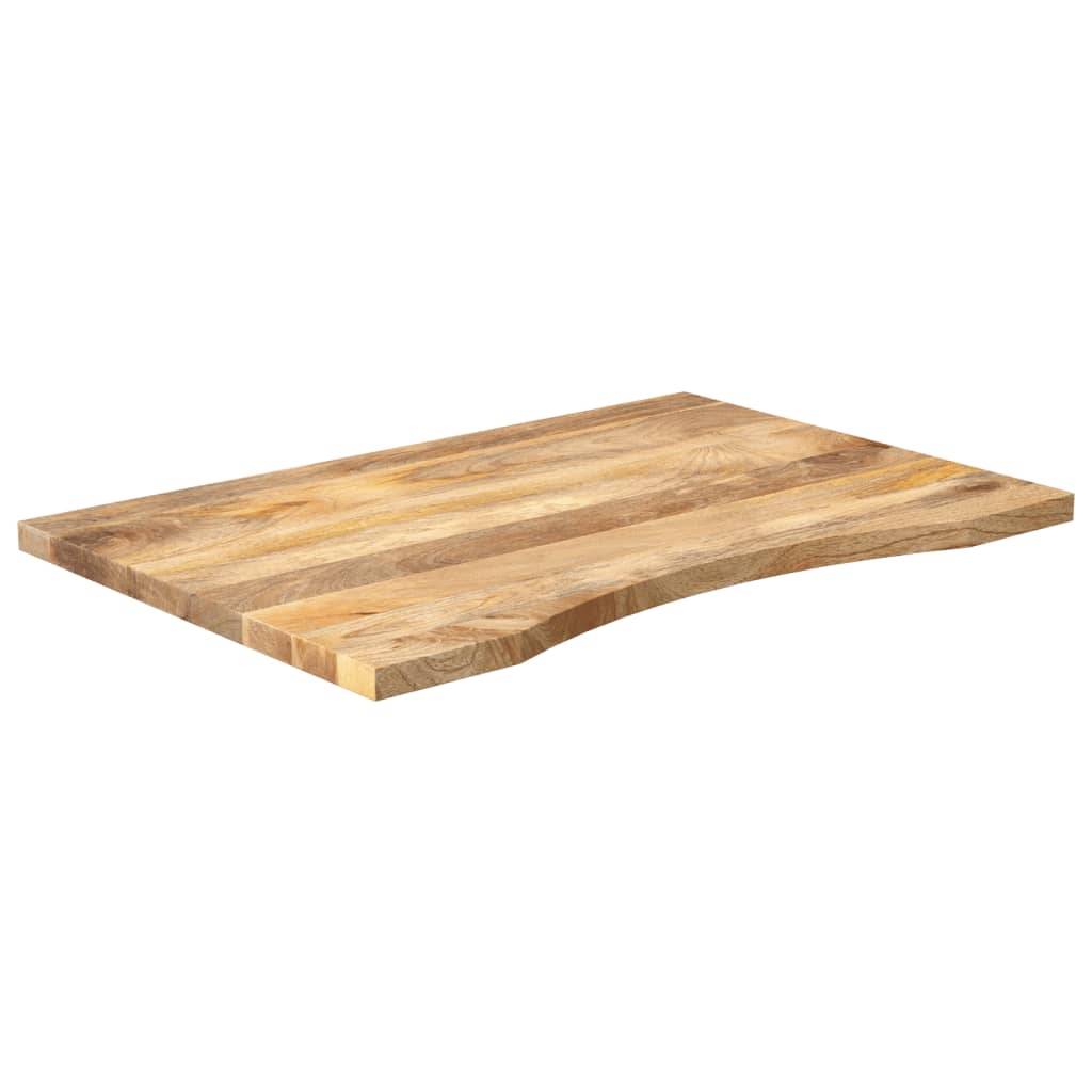vidaXL Schreibtischplatte mit Aussparung 100x50x2,5cm Massivholz Mango