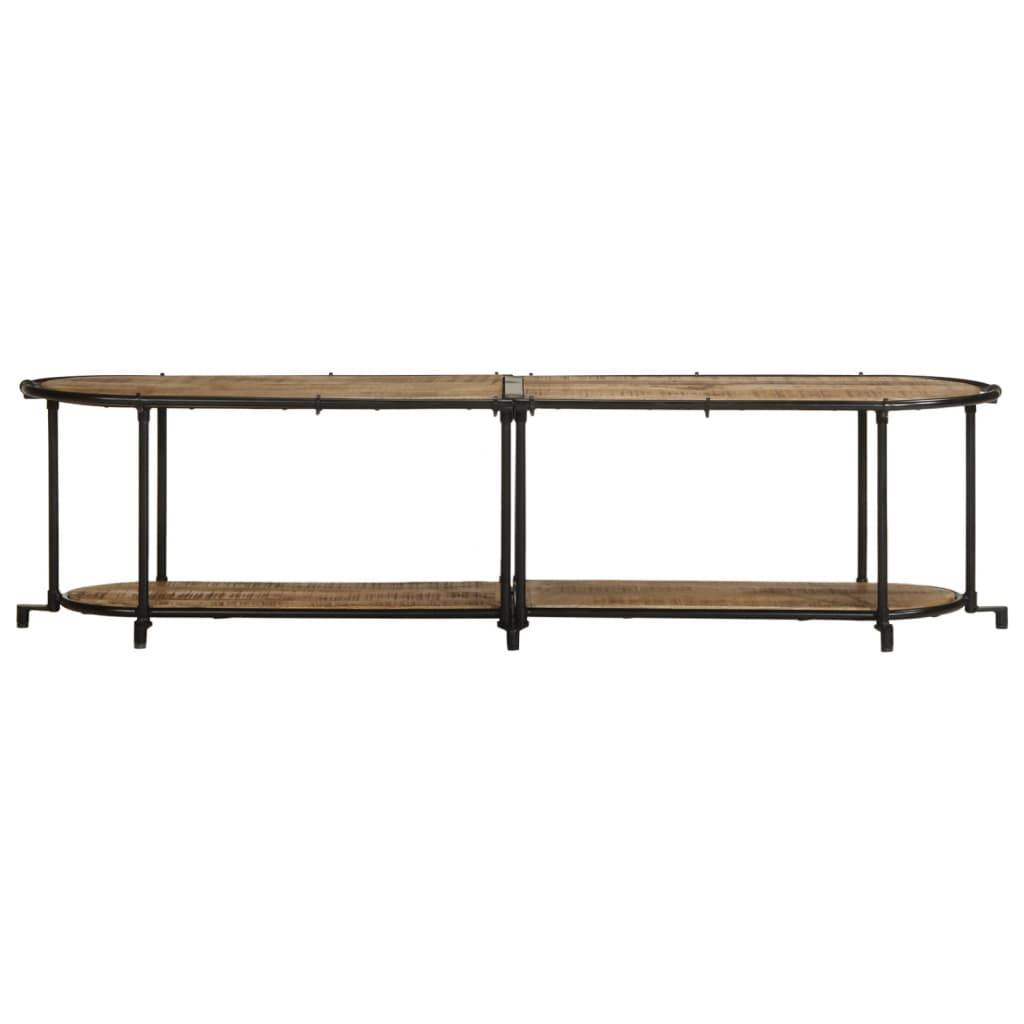 vidaXL TV-Regal 160x42x40 cm Raues Mangoholz