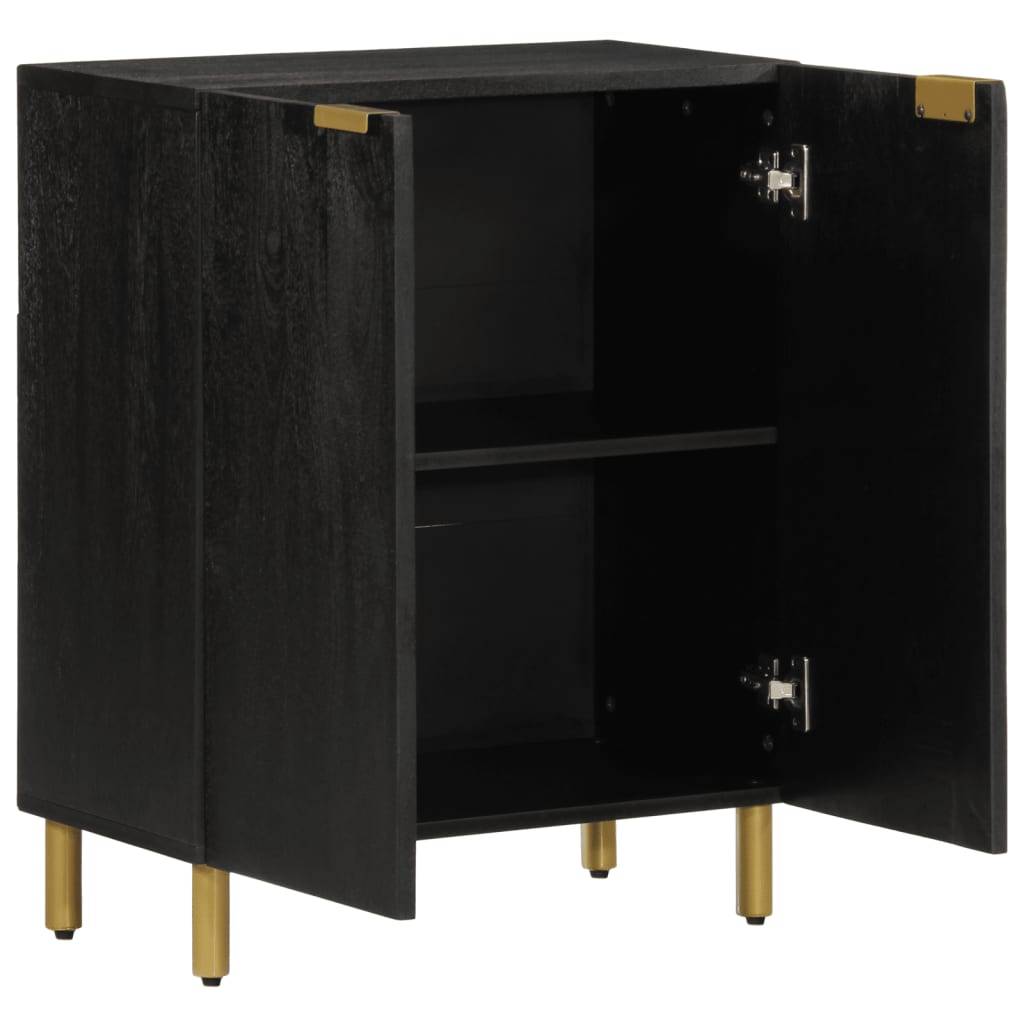 vidaXL Sideboard Schwarz 60x33x75 cm Holzwerkstoff