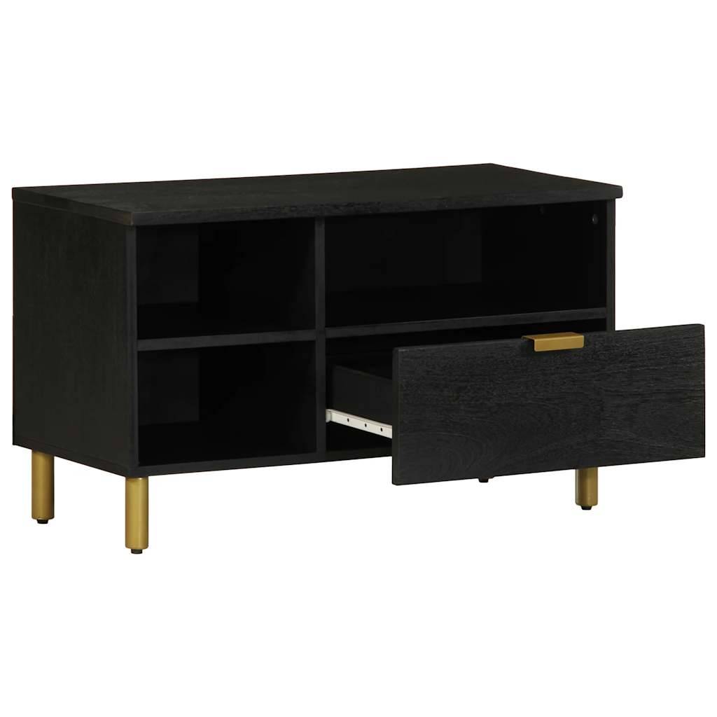 vidaXL TV-Schrank Schwarz 80x33x46 cm Holzwerkstoff