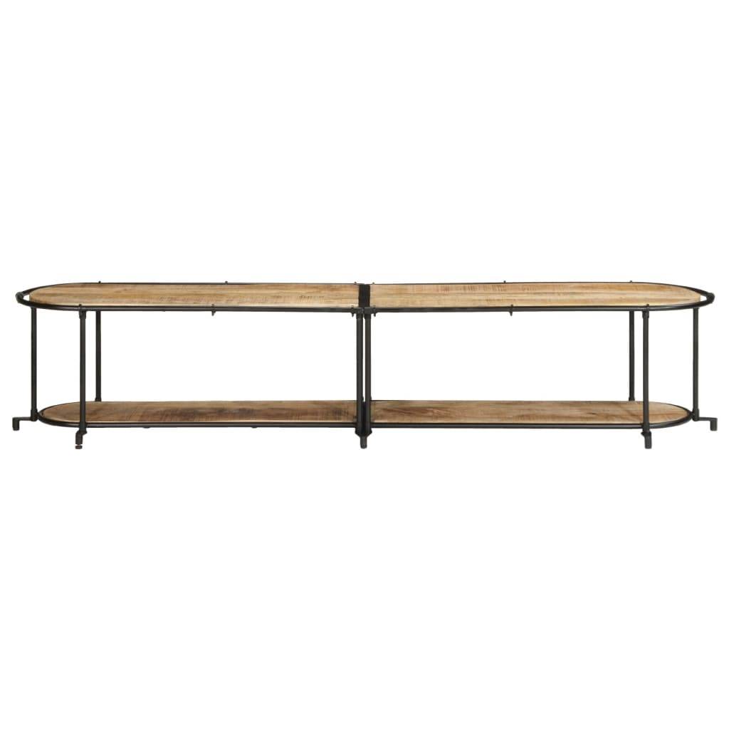 vidaXL TV-Regal 200x42x40 cm Raues Mangoholz