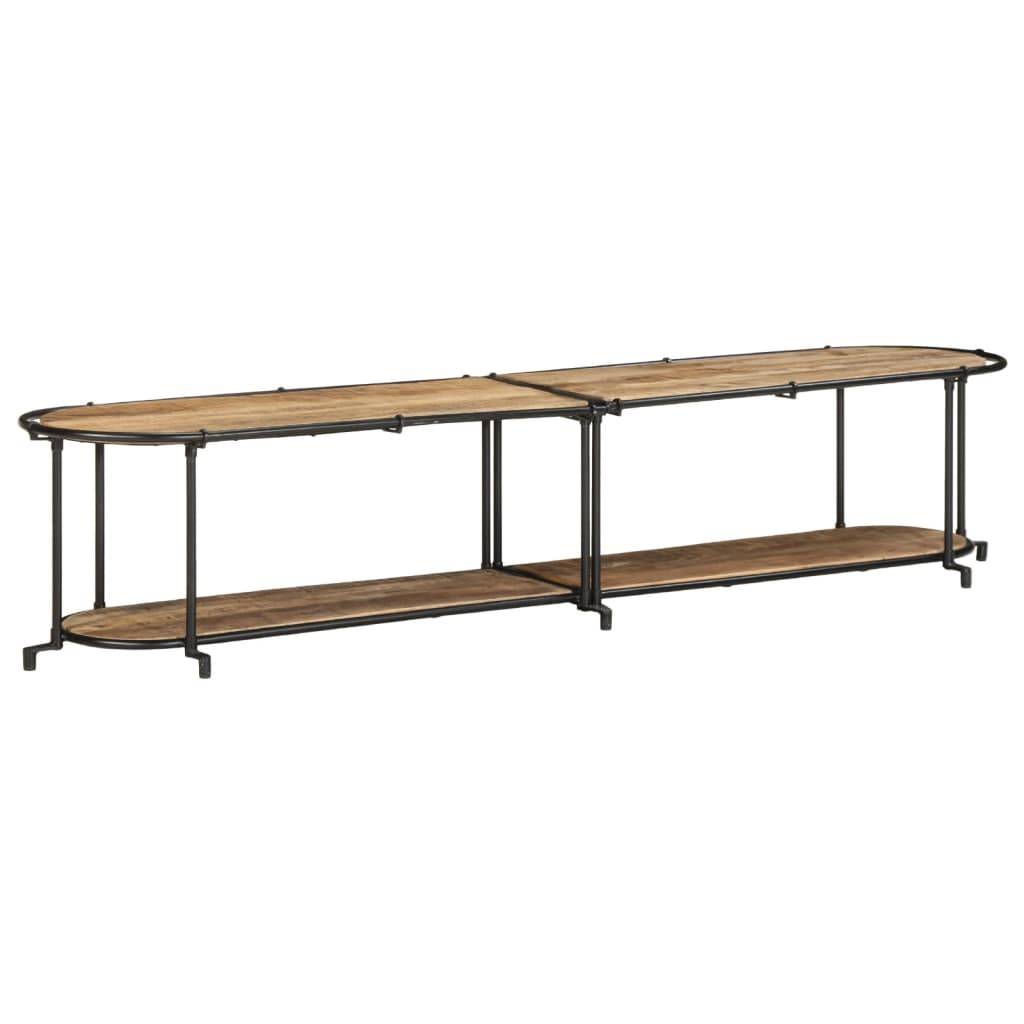 vidaXL TV-Regal 200x42x40 cm Raues Mangoholz
