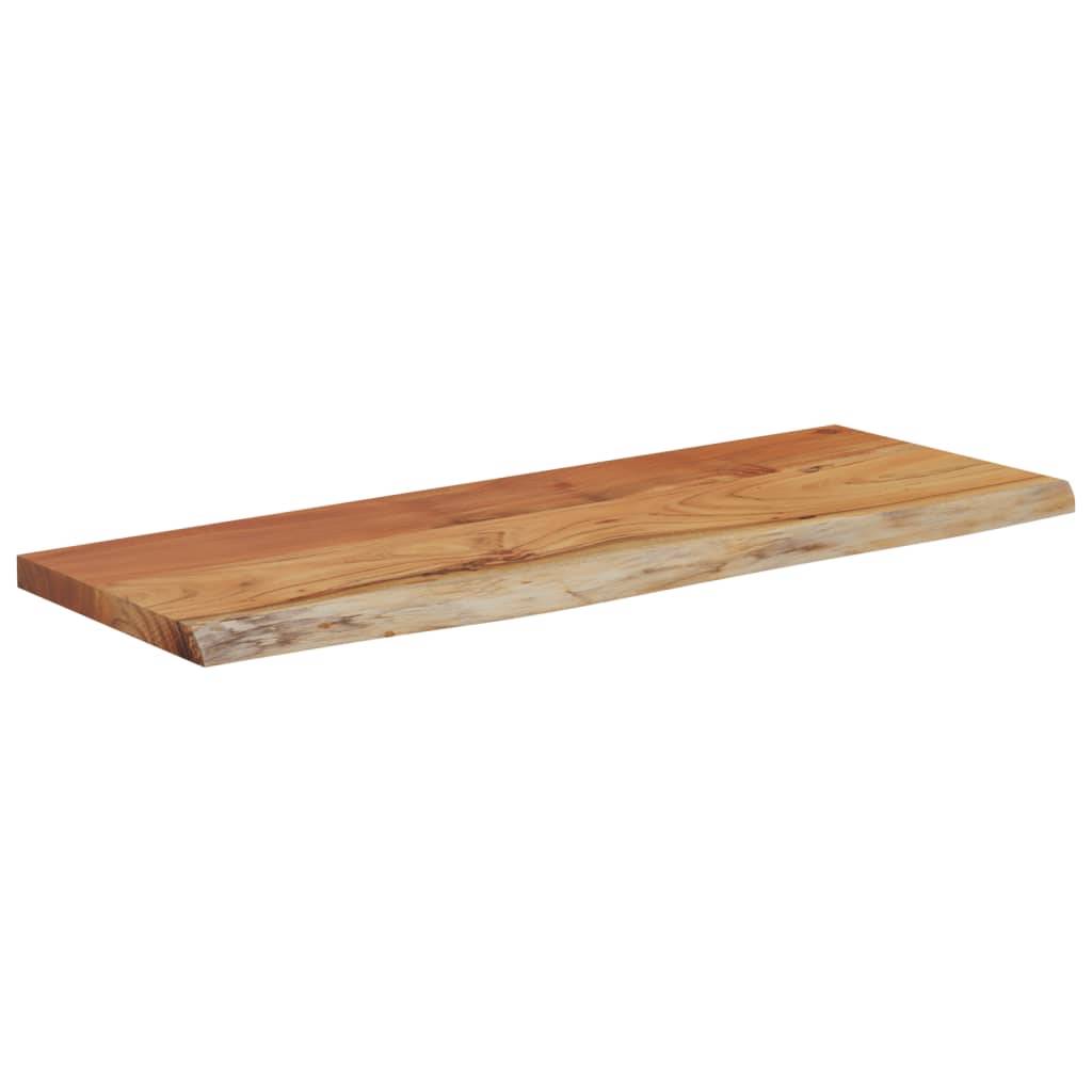 vidaXL Wandregal 50x20x3,8 cm Rechteckig Massivholz Akazie Baumkante