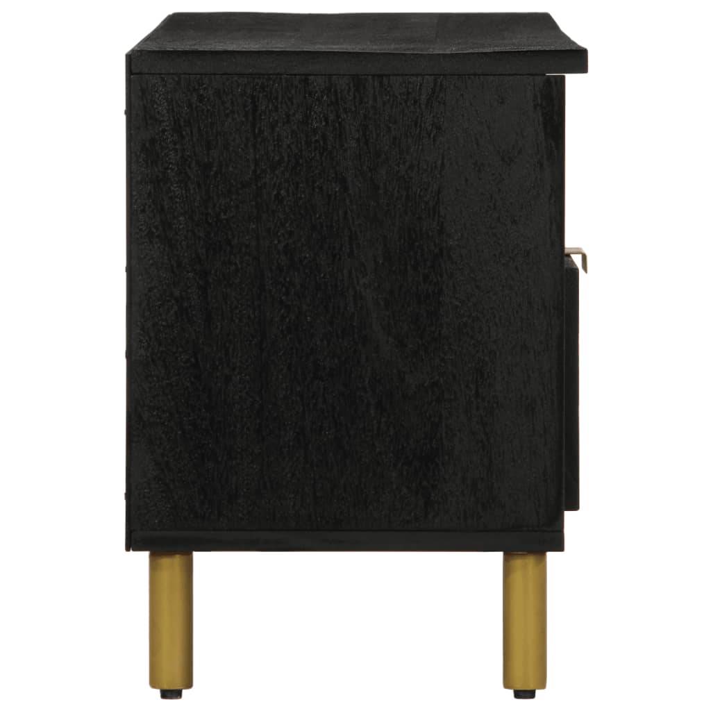 vidaXL TV-Schrank Schwarz 100x33x46 cm Holzwerkstoff