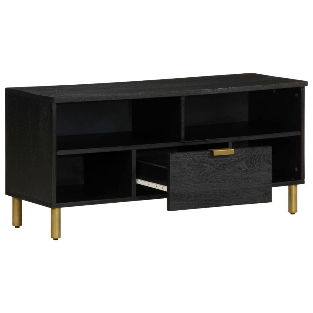 vidaXL TV-Schrank Schwarz 100x33x46 cm Holzwerkstoff