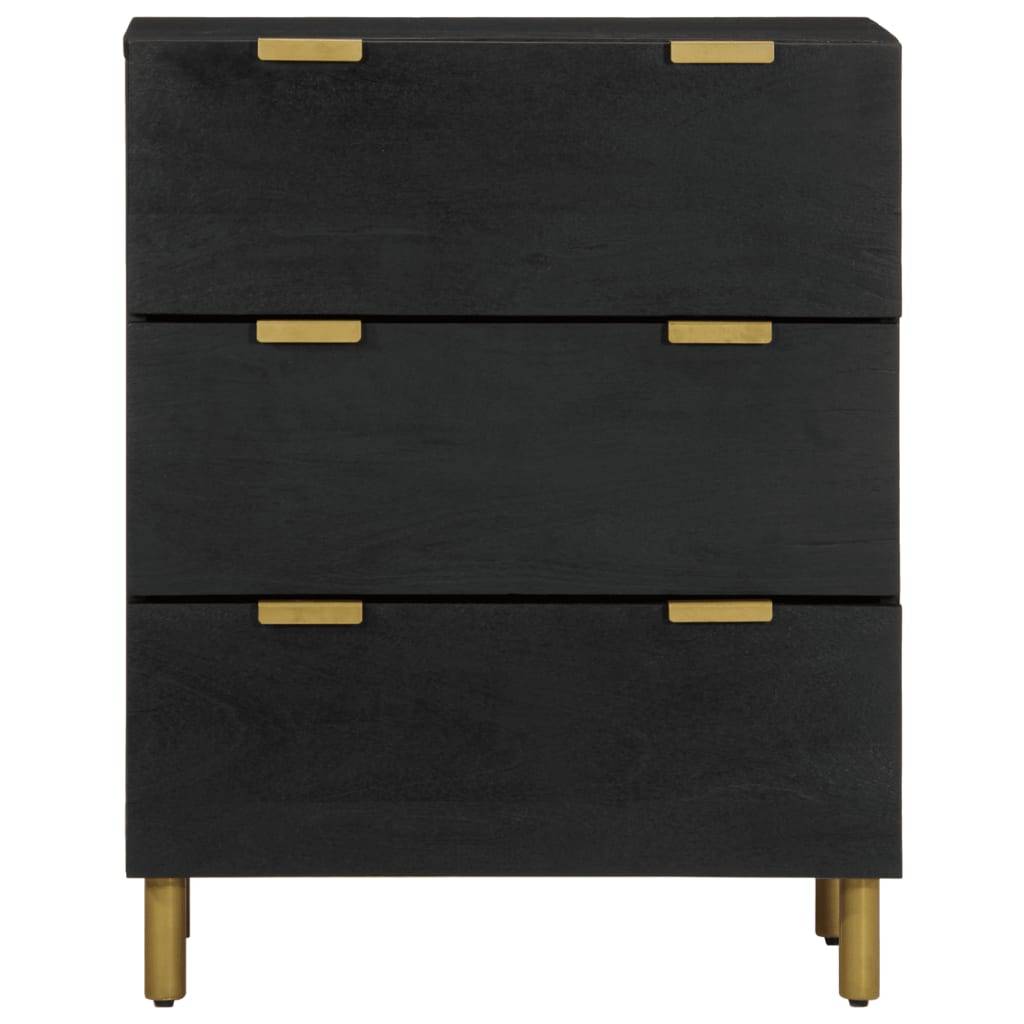 vidaXL Sideboard Schwarz 60x33x75 cm Holzwerkstoff