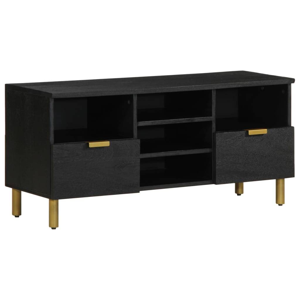 vidaXL TV-Schrank Schwarz 100x33x46 cm Holzwerkstoff