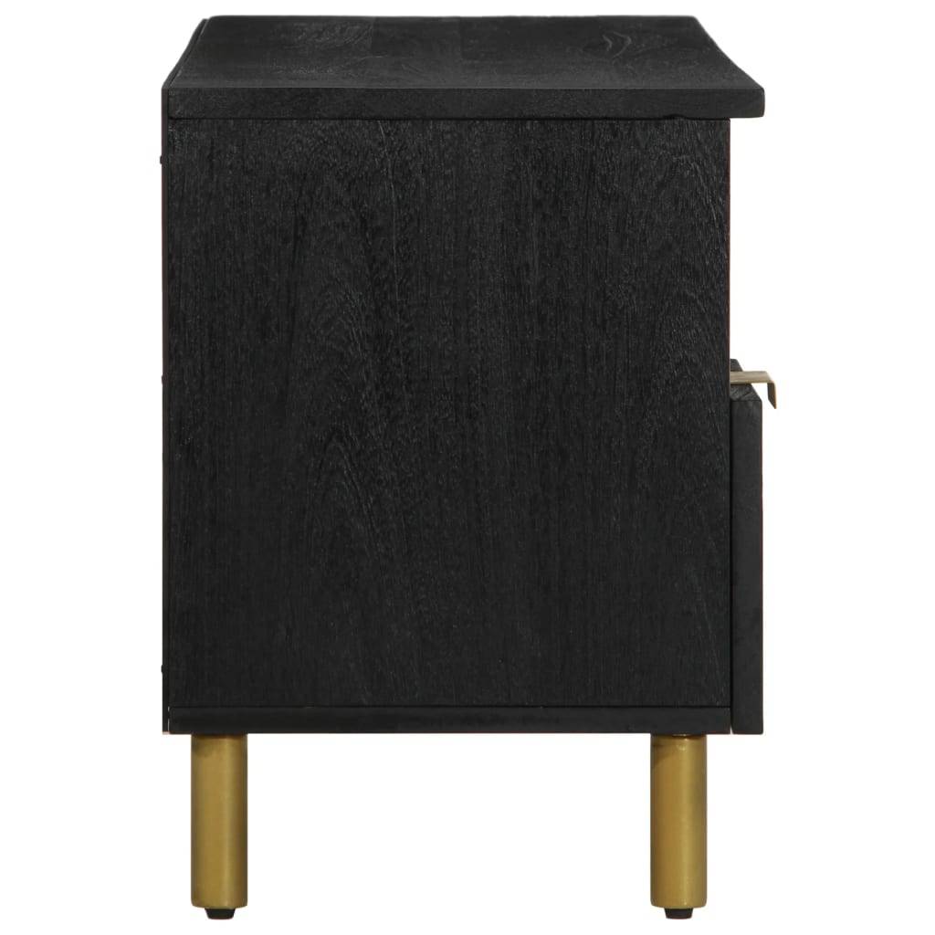 vidaXL TV-Schrank Schwarz 100x33x46 cm Holzwerkstoff