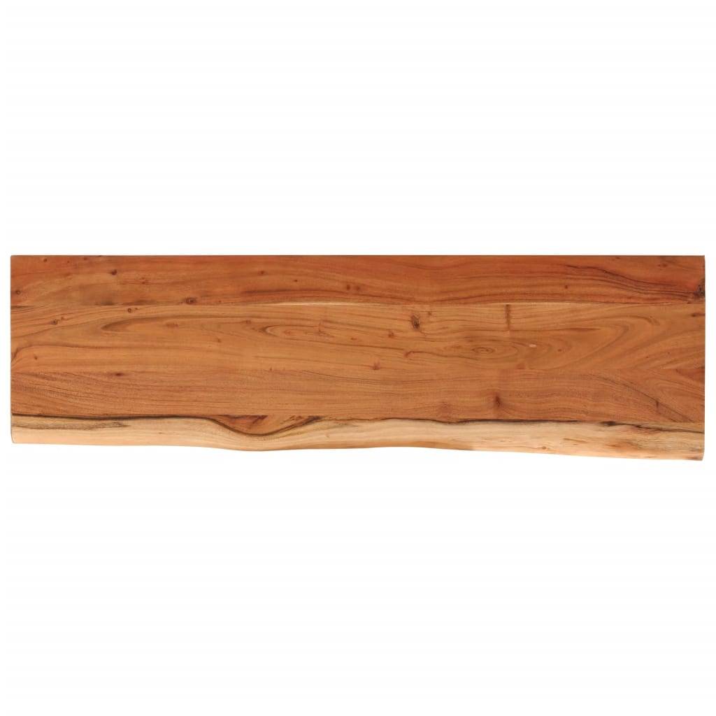vidaXL Tischplatte 140x40x2,5cm Rechteckig Massivholz Akazie Baumkante
