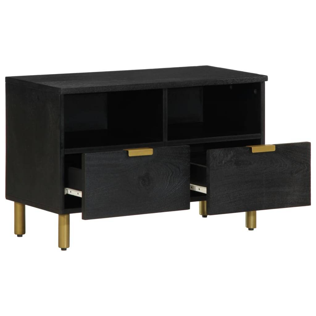 vidaXL TV-Schrank Schwarz 70x33x46 cm Holzwerkstoff